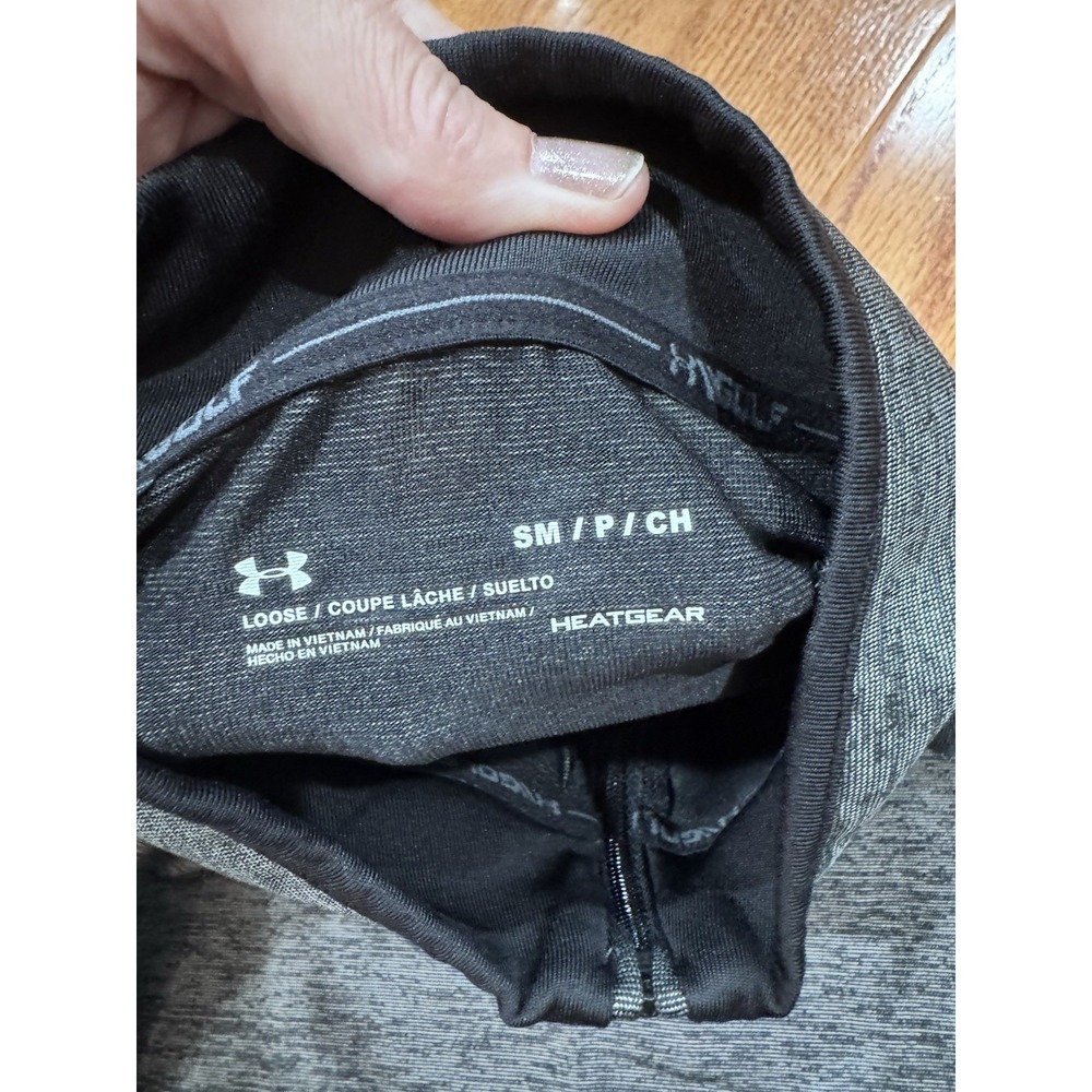 Under Armour Golf Heatgear 1/4 Zip Pullover Mens S Gray Athletic Training Sporty - Picture 3 of 5